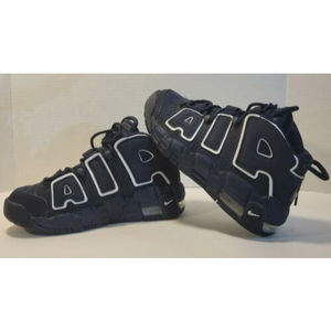 Nike Air More Uptempo GS Navy Blue White Youth Boys US 4Y 415082-401